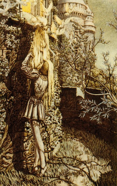 Pelleas and Melisande, play by Maurice Maeterlinck, 1922 by Carlos Schwabe